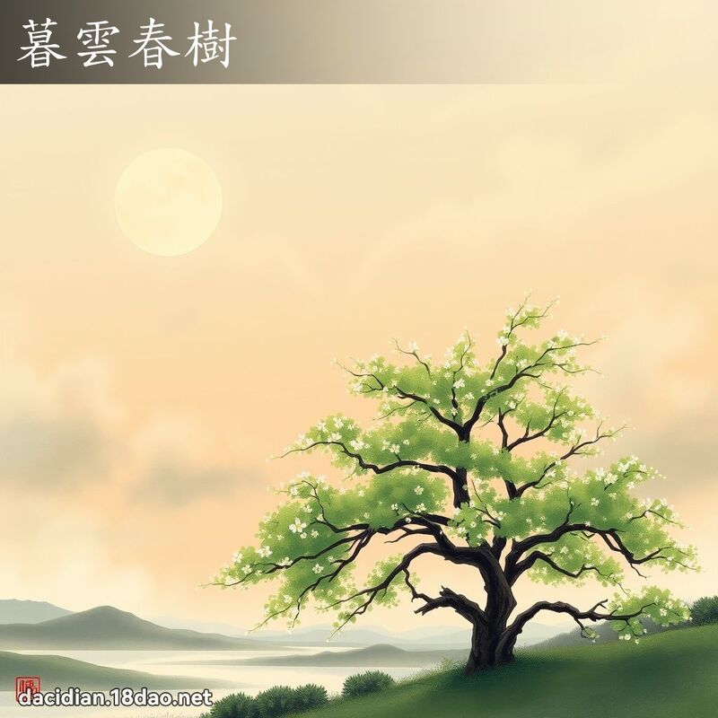 暮雲春樹 配图