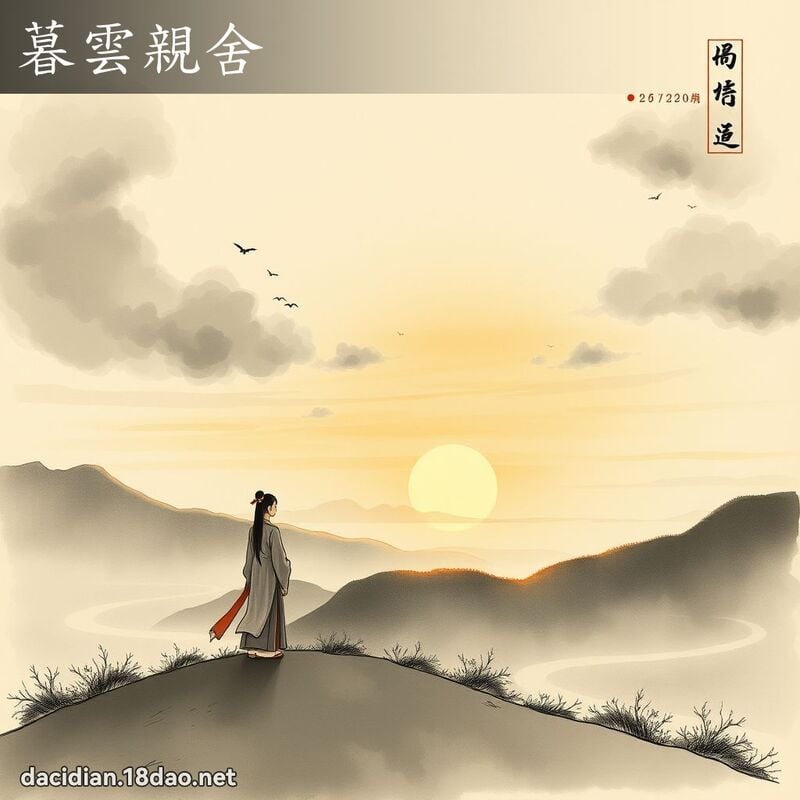暮雲親舍 配图