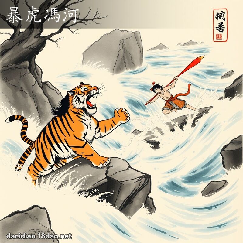 暴虎馮河 配图