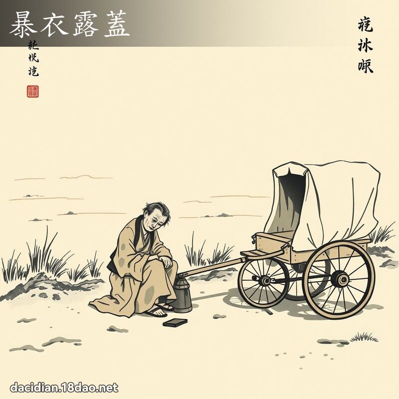 暴衣露盖 配图