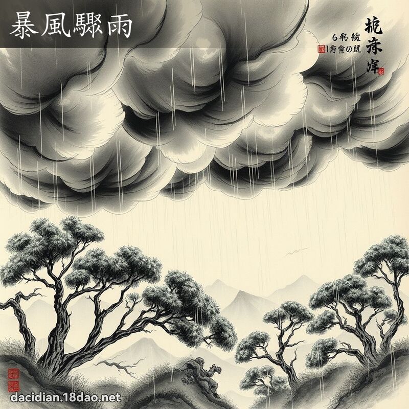 暴风骤雨 配图