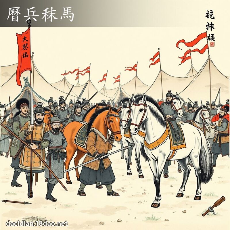 历兵秣马 配图