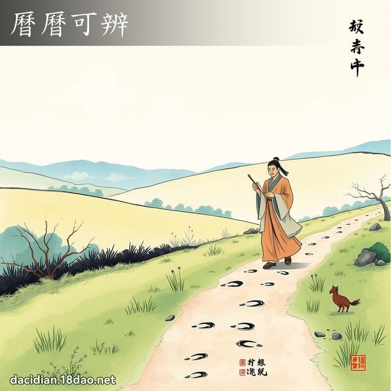历历可辨 配图