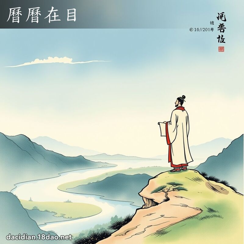 历历在目 配图