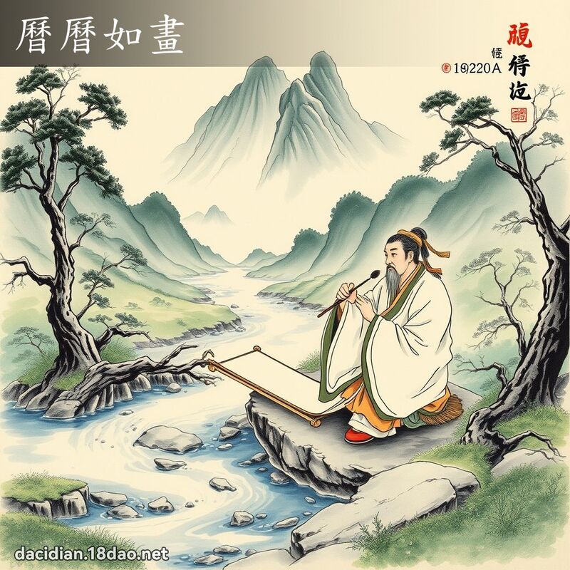 历历如画 配图