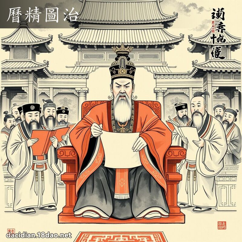历精图治 配图