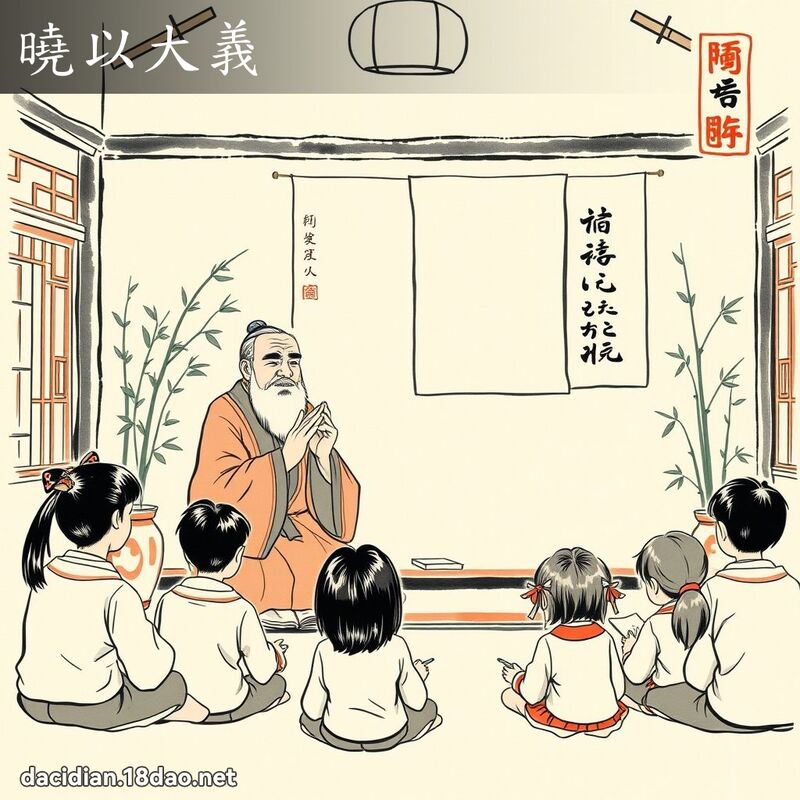 晓以大义 配图