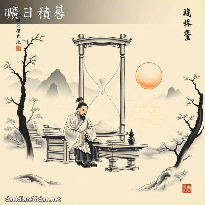 旷日积晷 配图