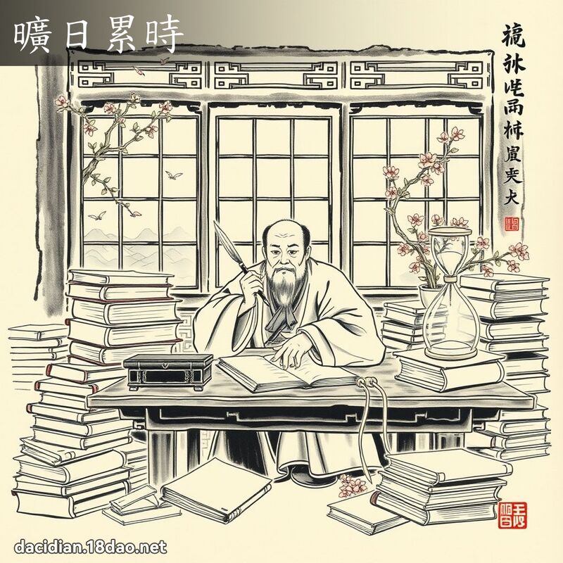 旷日累时 配图