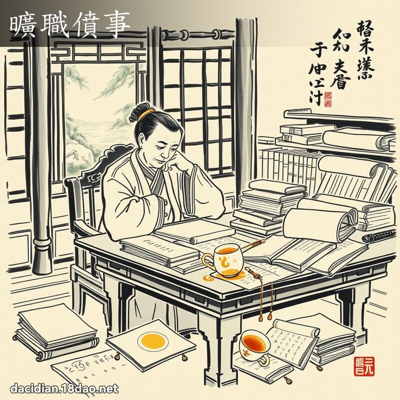旷职僨事 配图