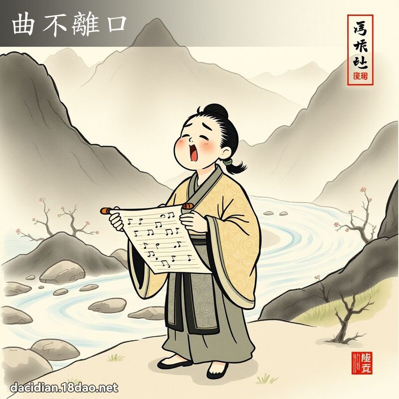 曲不离口 配图