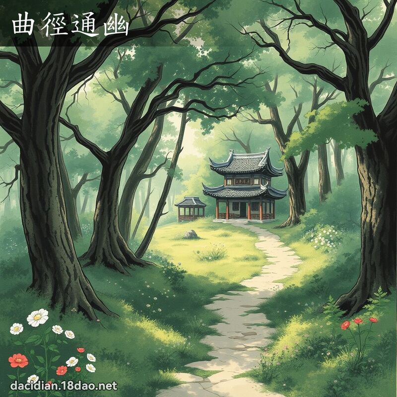 曲径通幽 配图