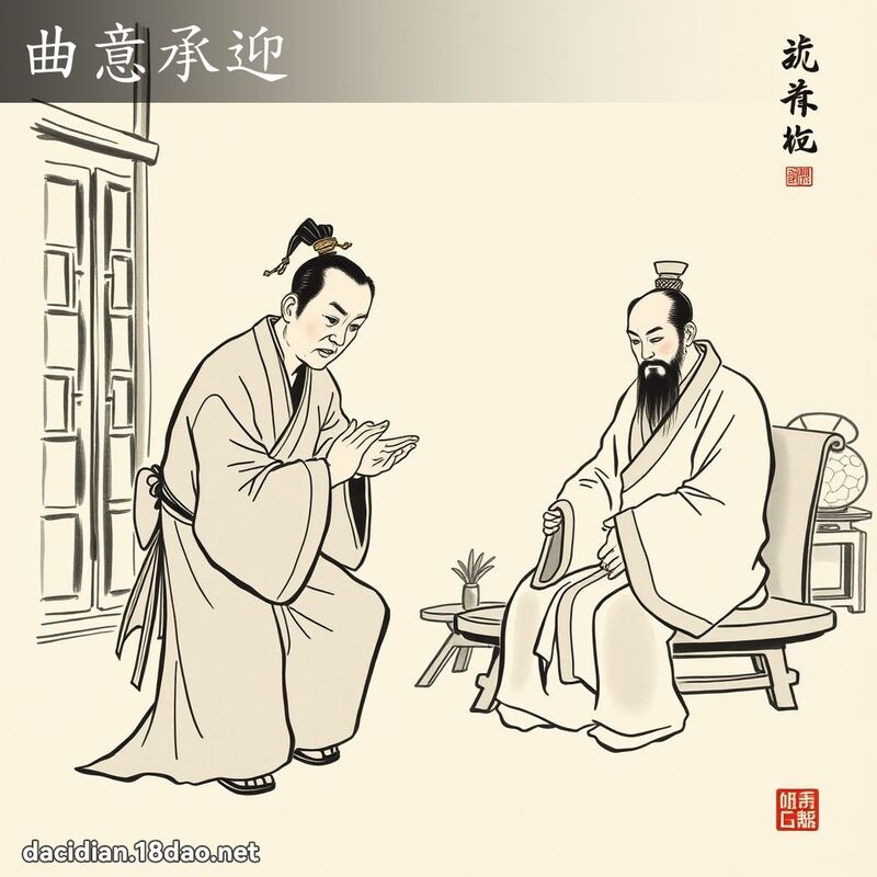 曲意承迎 配图