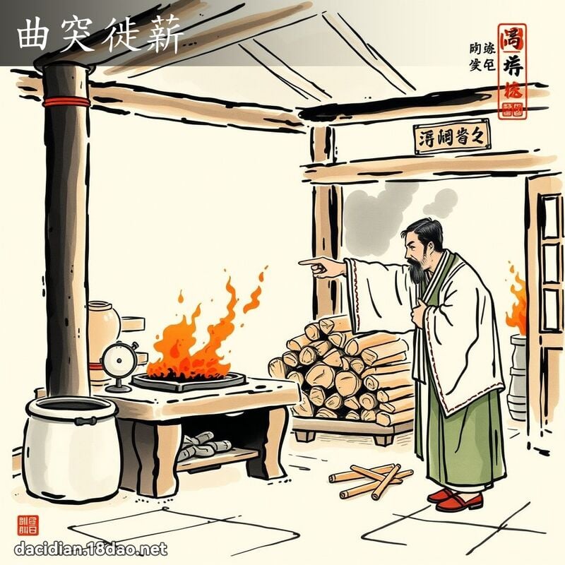 曲突徙薪 配图