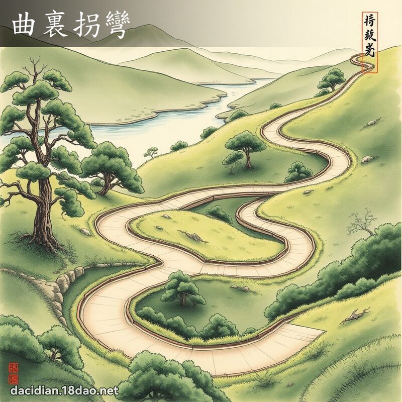 曲裏拐彎 配图