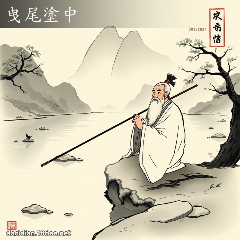 曳尾塗中 配图