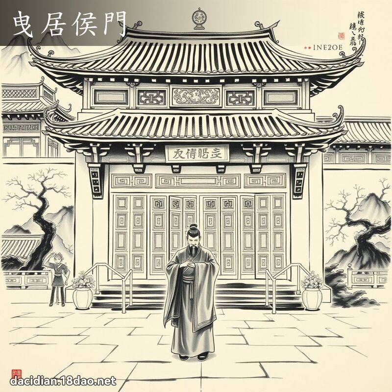 曳居侯門 配图