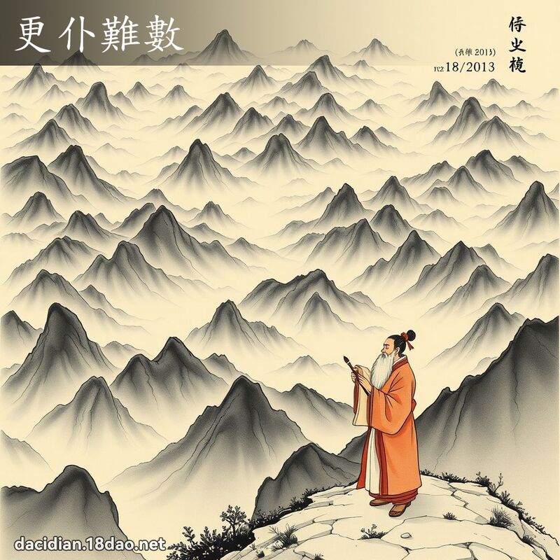 更仆難數 配图