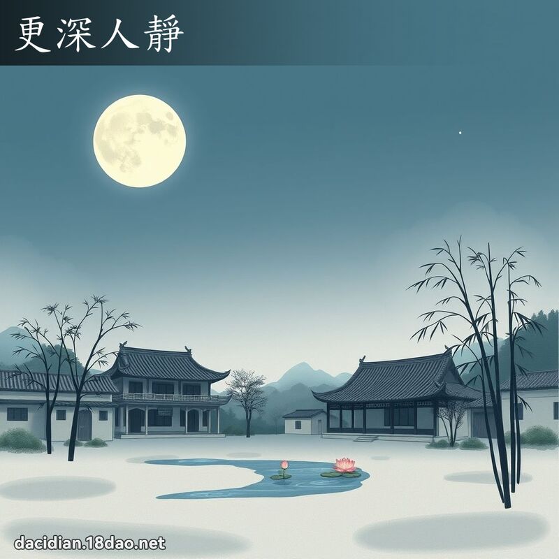 更深人靜 配图