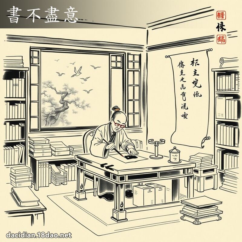 書不盡意 配图