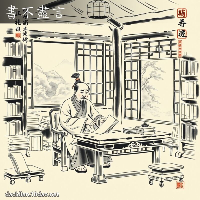 書不盡言 配图