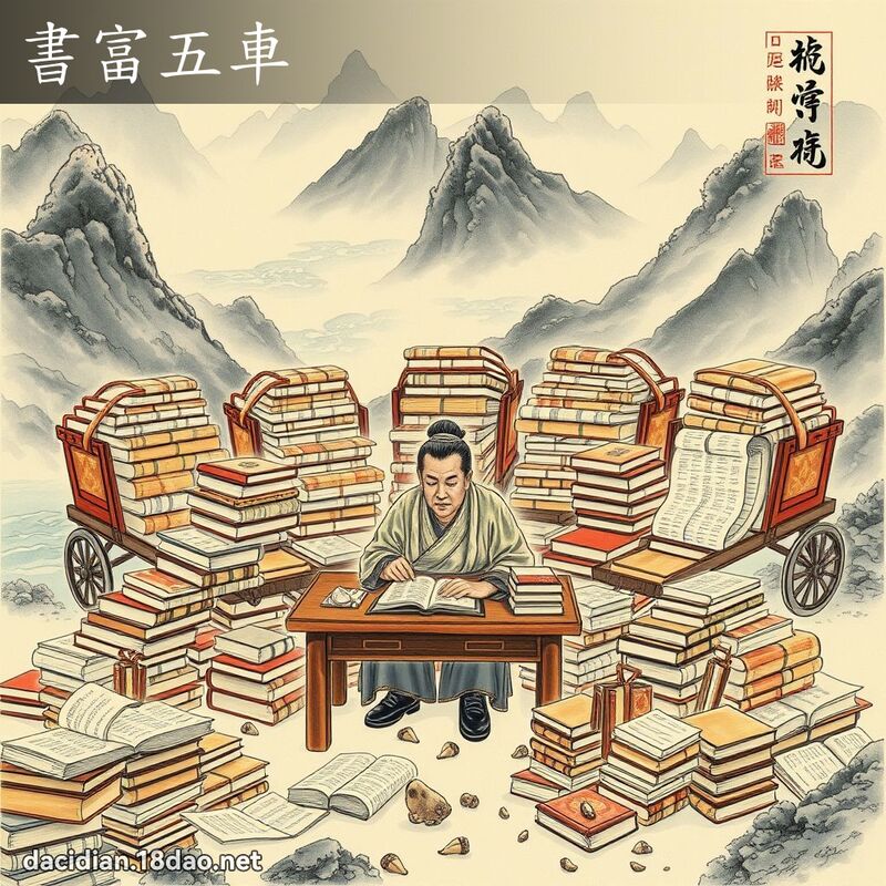 書富五車 配图