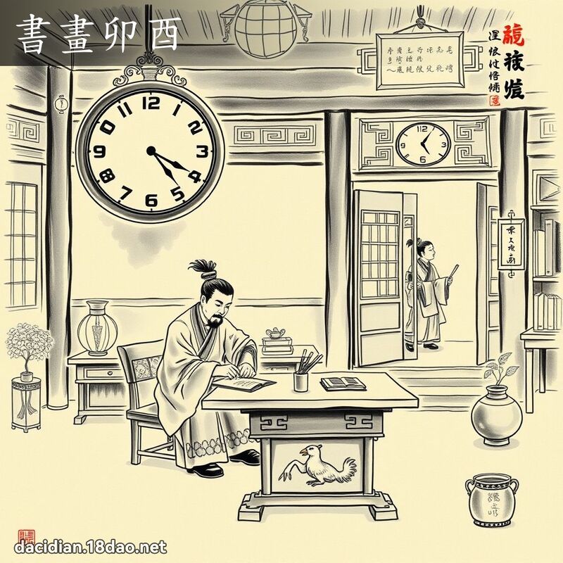 書畫卯酉 配图