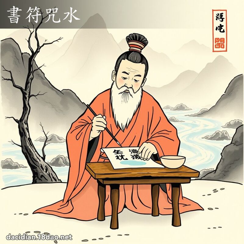 書符咒水 配图
