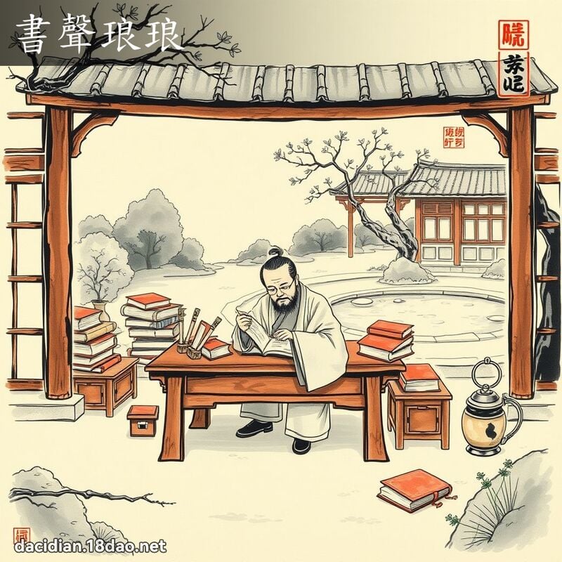 書聲琅琅 - 中華成語配圖