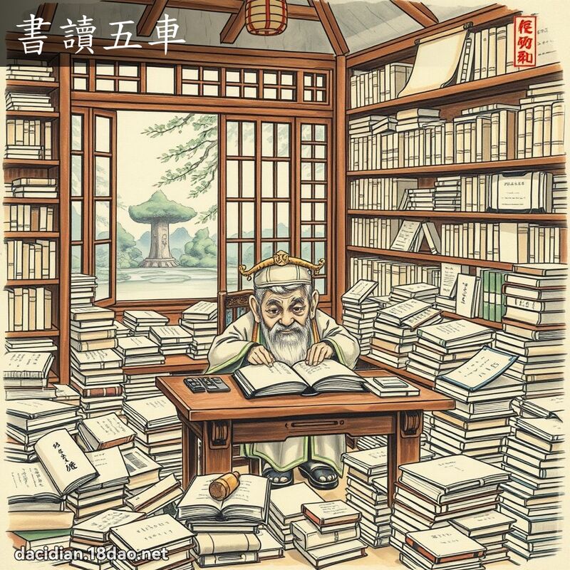 書讀五車 配图