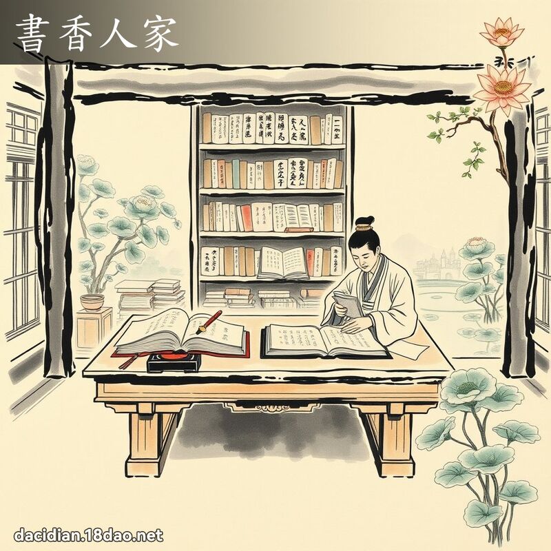 書香人家 配图