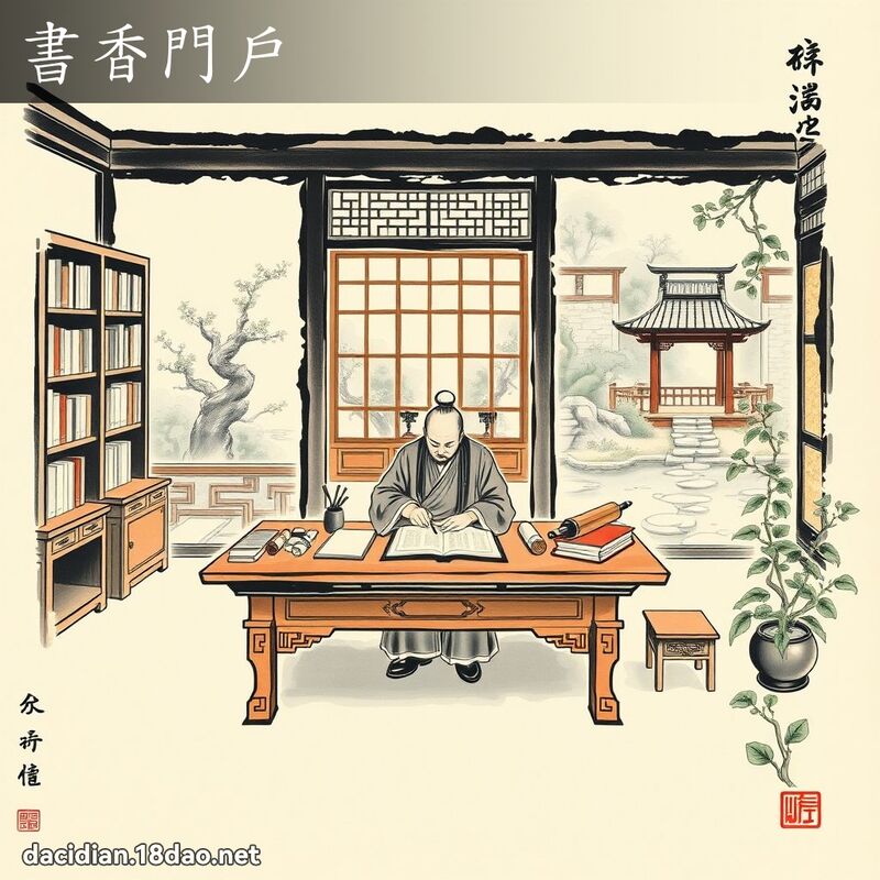書香門戶 配图