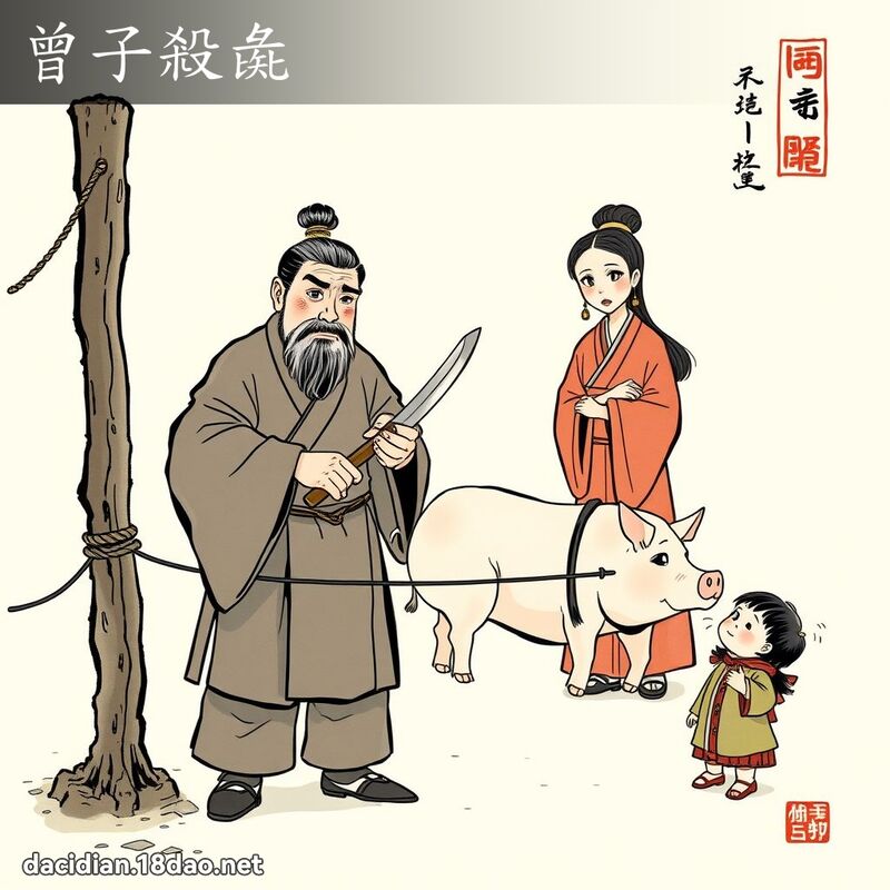 曾子殺彘 配图