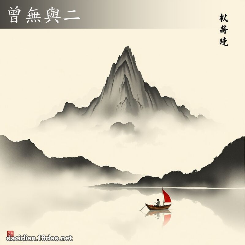 曾無與二 配图