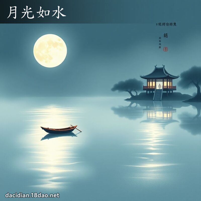 月光如水 配图