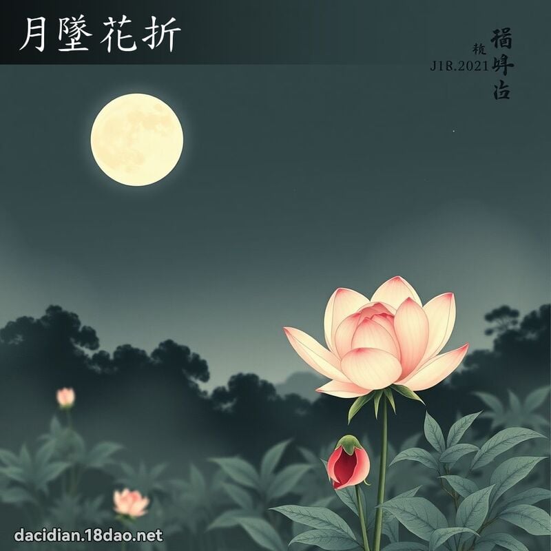 月墜花折 配图