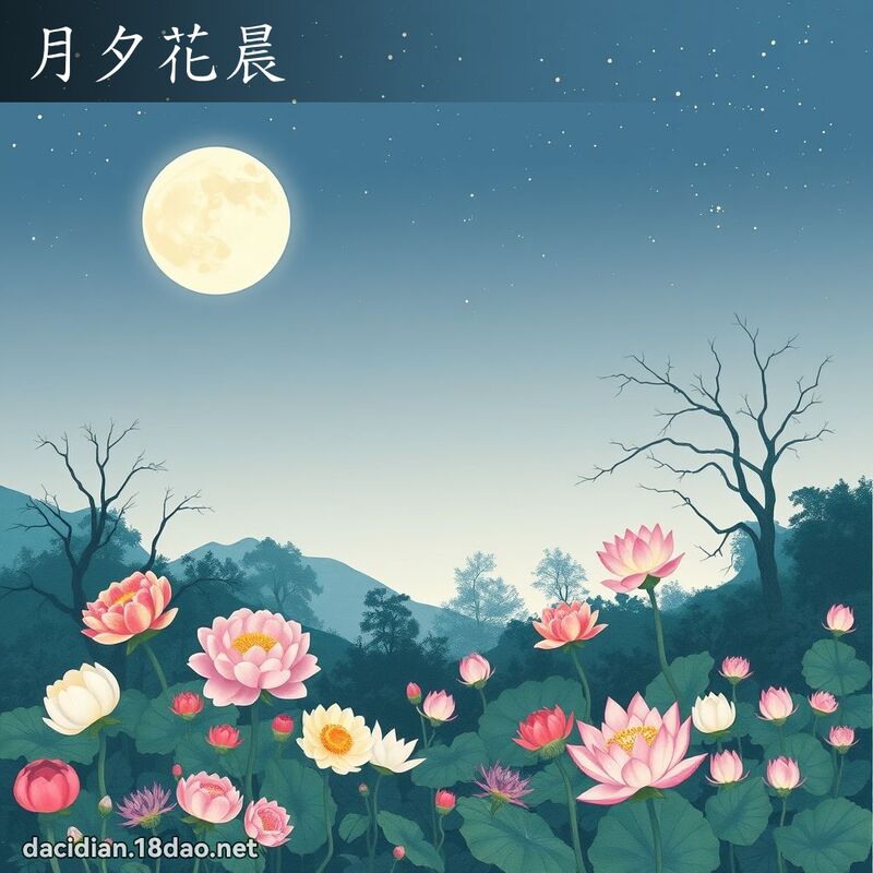 月夕花晨 配图