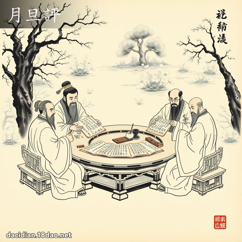 月旦評 配图