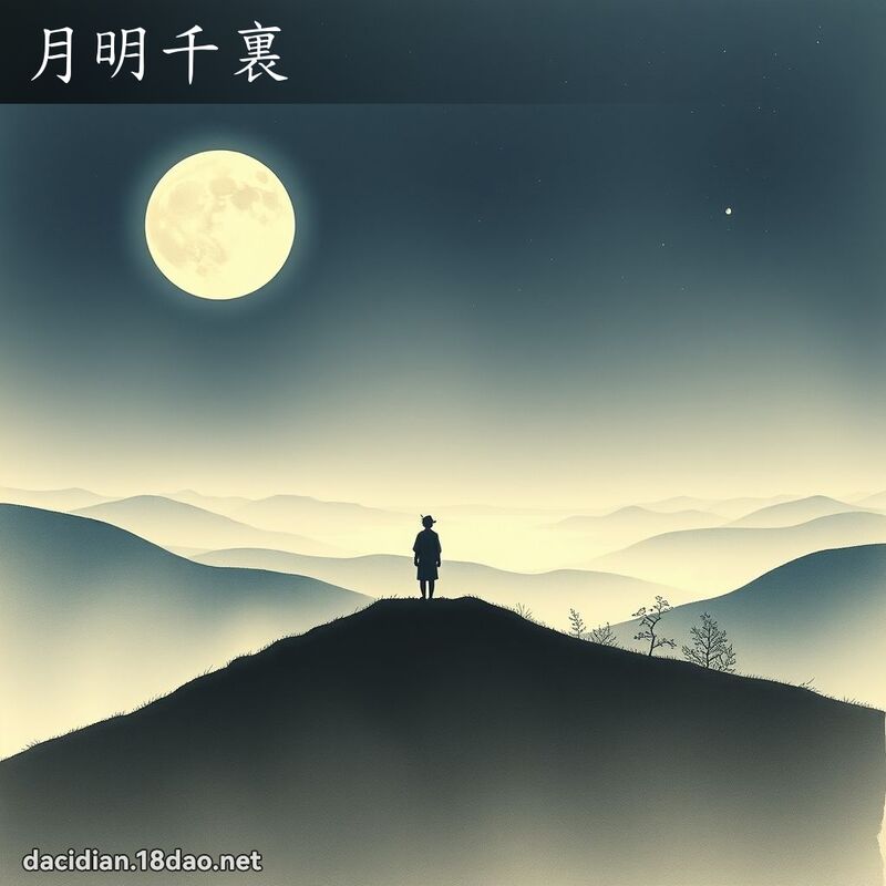 月明千裏 配图