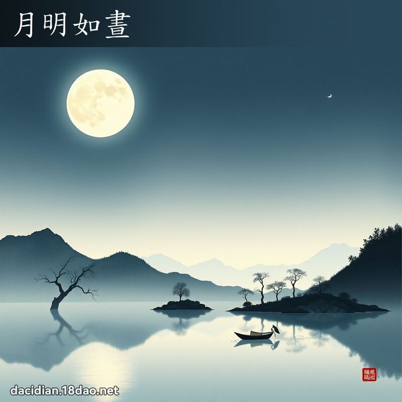 月明如晝 配图
