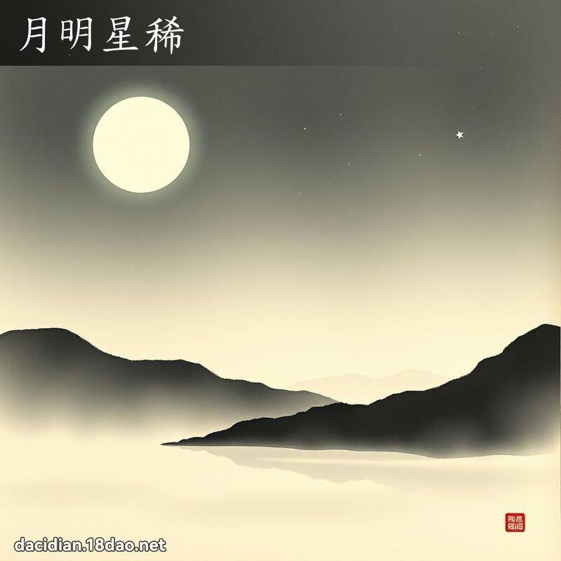 月明星稀 配图
