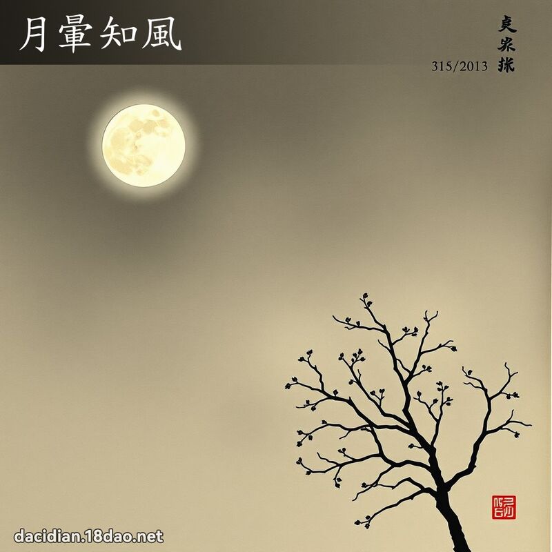 月暈知風 配图