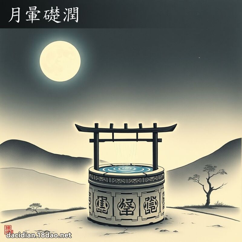 月暈礎潤 配图
