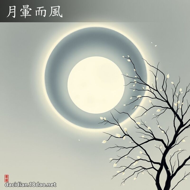 月暈而風 配图