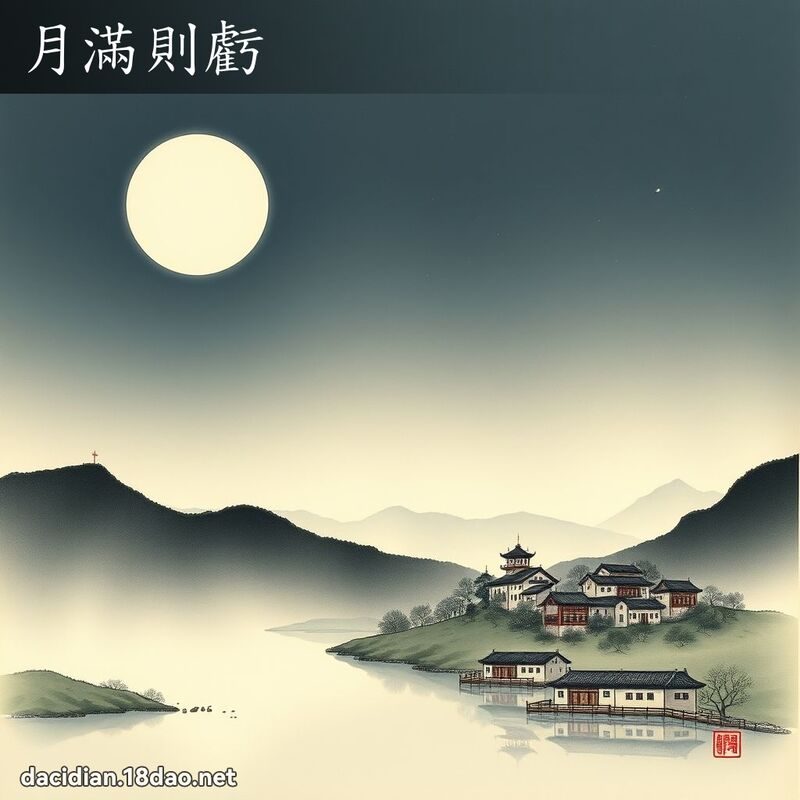 月滿則虧 配图