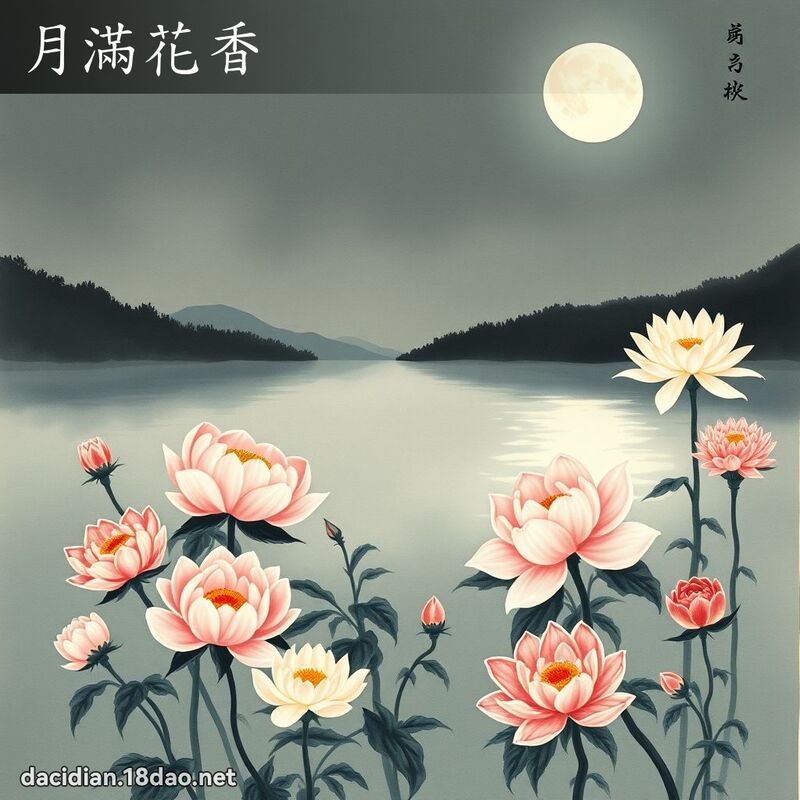 月滿花香 配图