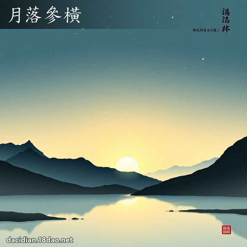 月落參橫 配图