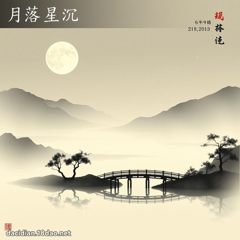 月落星沉 配图