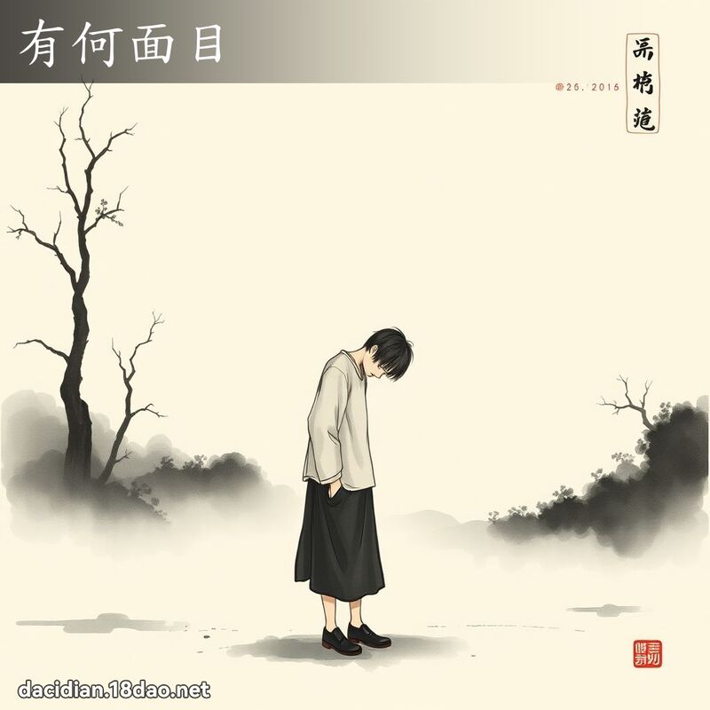 有何面目 配图
