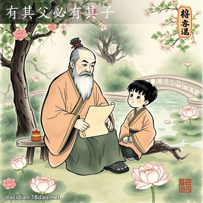 有其父必有其子 配图